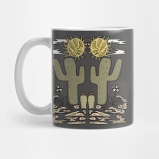 Symmetrical Desert Scene Mug